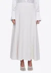 Anna Quan Clara Mid-rise Midi Skirt In White
