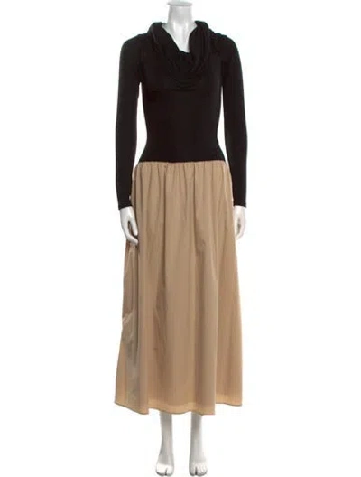 Pre-owned Anna Quan Cowl Neck Long Dress