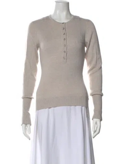 Pre-owned Anna Quan Crew Neck Sweater In Gray