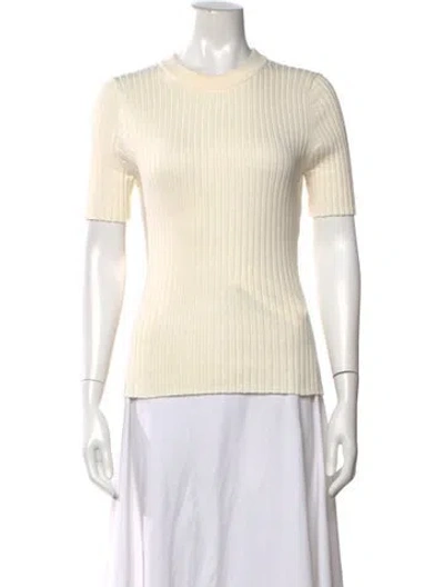 Pre-owned Anna Quan Crew Neck Sweater In Neutral