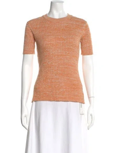 Pre-owned Anna Quan Crew Neck Sweater In Orange