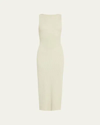Anna Quan Dakota Sleeveless Rib Midi Dress In Meadow