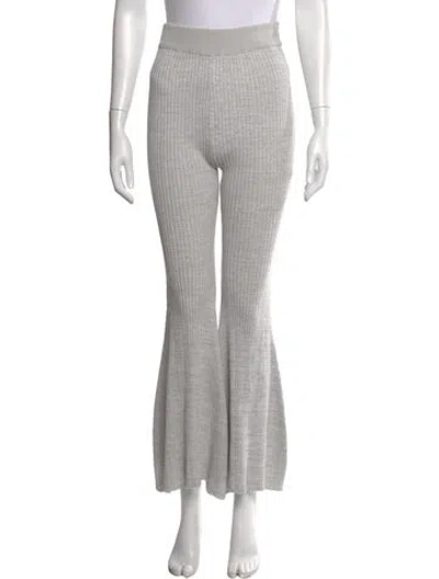 Pre-owned Anna Quan Flared Pants In Grey