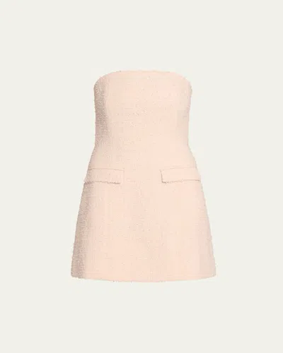 Anna Quan Francesca Strapless Mini Dress In Blush