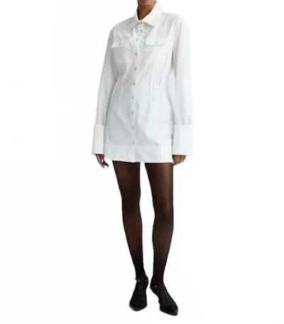 Anna Quan Hillary Mini Dress In Swan In Multi