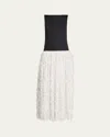Anna Quan Juni Fringe Drop-waist Midi Dress In Spot Fringe