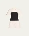 Anna Quan Kali Combo Mini Dress In Multi