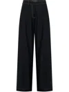 Anna Quan Lenny Wide-leg Pants In 黑色