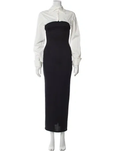 Pre-owned Anna Quan Long Dress In Black