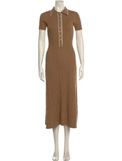 Pre-owned Anna Quan Long Dress In Brown