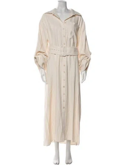 Pre-owned Anna Quan Long Dress W/ Tags In Neutral