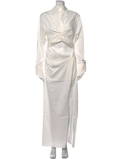 Pre-owned Anna Quan Long Dress W/ Tags In White