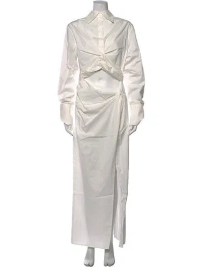 Pre-owned Anna Quan Long Dress W/ Tags In White