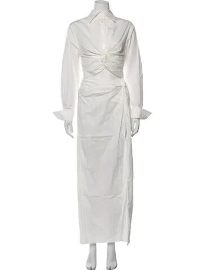 Pre-owned Anna Quan Long Dress W/ Tags In White