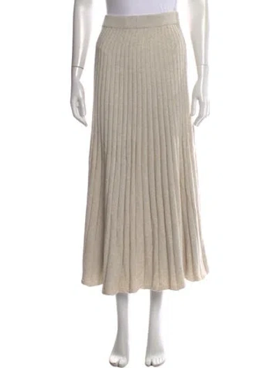 Pre-owned Anna Quan Long Skirt In Neutrals