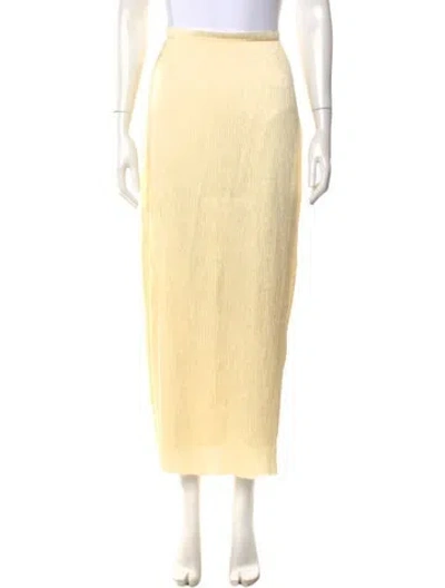 Pre-owned Anna Quan Long Skirt W/ Tags In Yellow