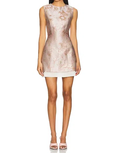 Anna Quan Mabel Mini Dress In Rosewater In Pink