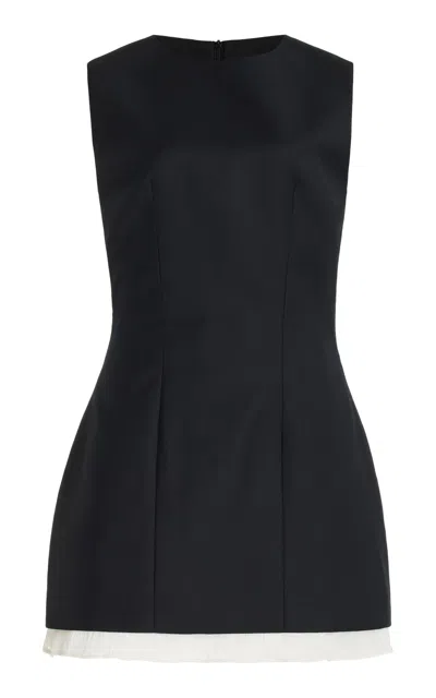 ANNA QUAN MABEL STRETCH-WOOL MINI DRESS