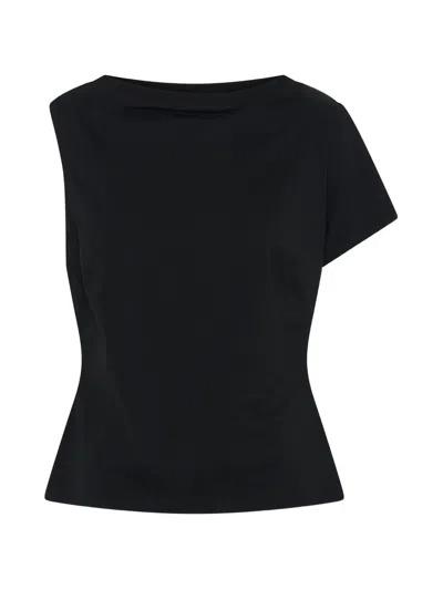 Anna Quan Marley Asymmetric T-shirt In Black