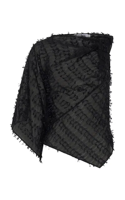 Anna Quan Marybeth Fil Coupé Top In Black