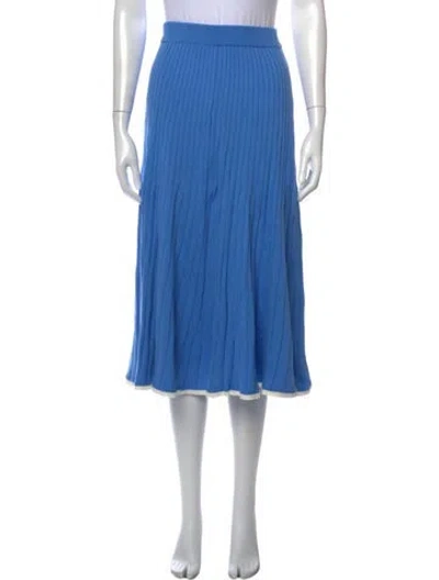 Pre-owned Anna Quan Midi Length Skirt In Blue