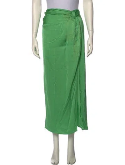 Pre-owned Anna Quan Midi Length Skirt In Green