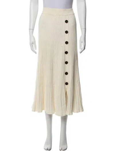 Pre-owned Anna Quan Midi Length Skirt In Neutral