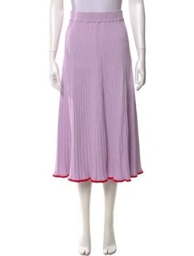 Pre-owned Anna Quan Midi Length Skirt In Purple