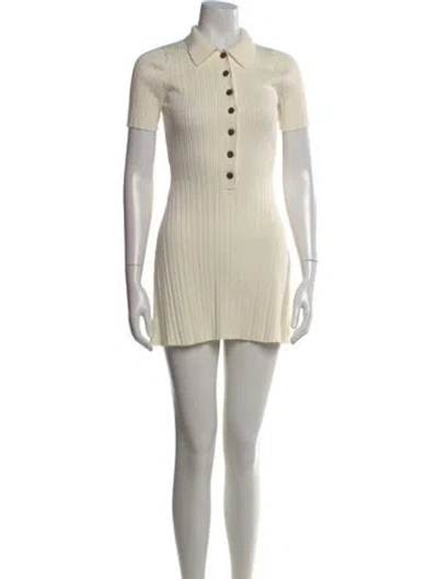 Pre-owned Anna Quan Mini Dress In Neutral