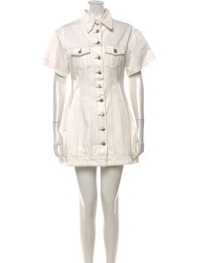 Pre-owned Anna Quan Mini Dress In Neutrals