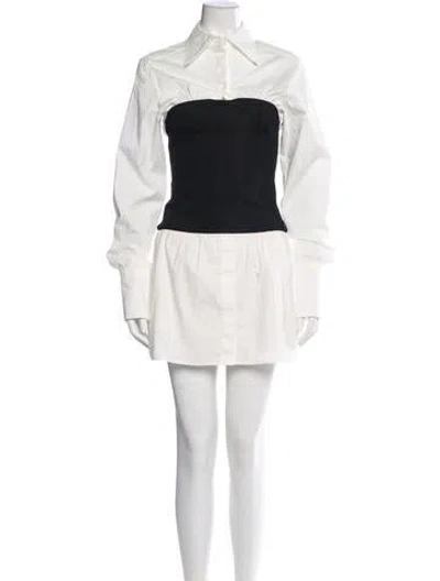 Pre-owned Anna Quan Mini Dress In White