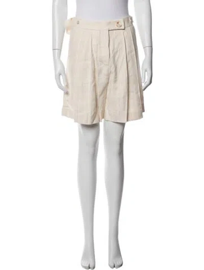 Pre-owned Anna Quan Mini Shorts In Neutral