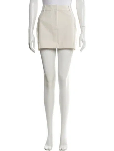 Pre-owned Anna Quan Mini Skirt In White