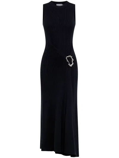 Anna Quan Molly Midi Dress In Raven
