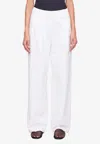 Anna Quan Nico Tailored Jacquard Pants In White
