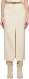 Anna Quan Off-white Maevis Maxi Skirt In Milk