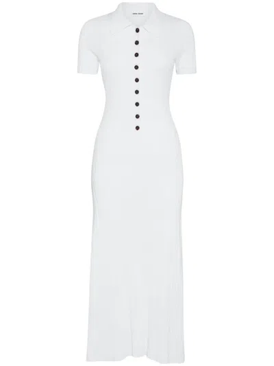 Anna Quan Penelope Polo Maxi Dress In White