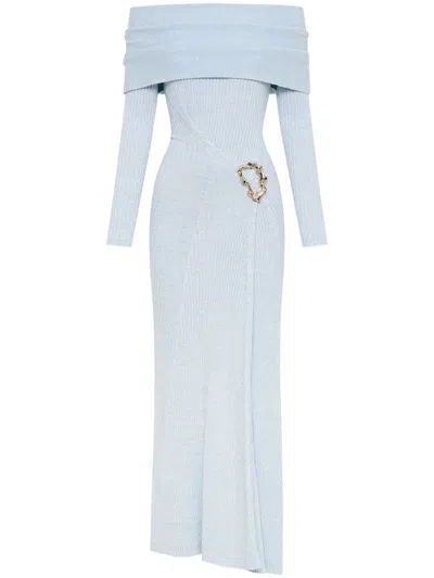 Anna Quan Phoebe Midi Dress In Blue