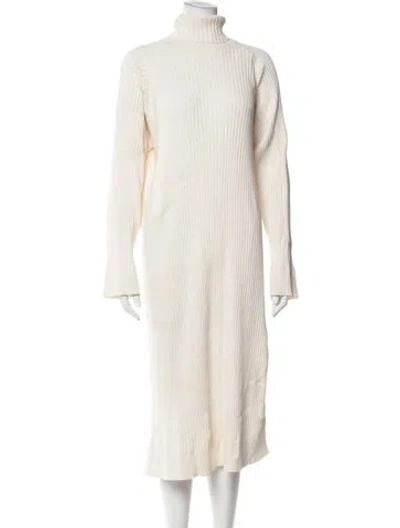 Pre-owned Anna Quan Printed Midi Length Dress In Neutral