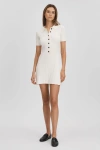 ANNA QUAN ANNA QUAN RIBBED COTTON MINI DRESS