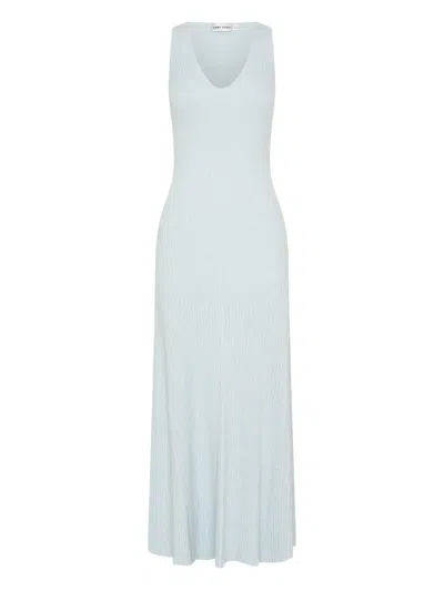 Anna Quan Shani V-neck Maxi Dress In Blue