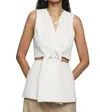 Anna Quan Sia Vest In Milk In White