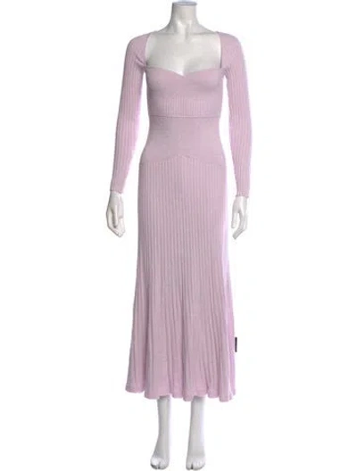 Pre-owned Anna Quan Square Neckline Long Dress In Purple