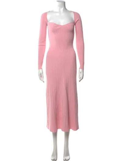 Pre-owned Anna Quan Square Neckline Sweater In Pink