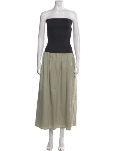 Pre-owned Anna Quan Strapless Long Dress In Multi