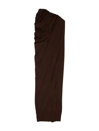 Pre-owned Anna Quan Strapless Long Dress W/ Tags In Brown