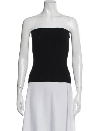 Pre-owned Anna Quan Strapless Top In Black