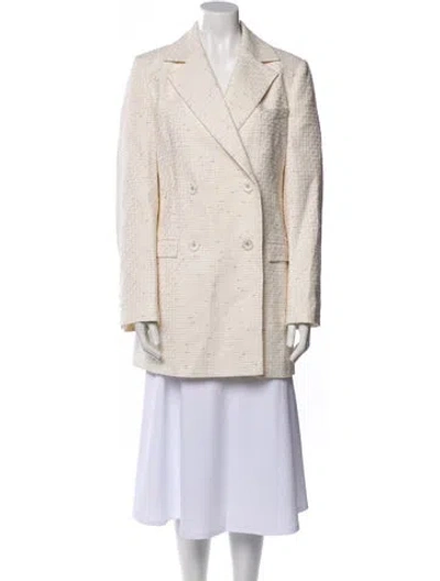 Pre-owned Anna Quan Striped Blazer W/ Tags In Neutral