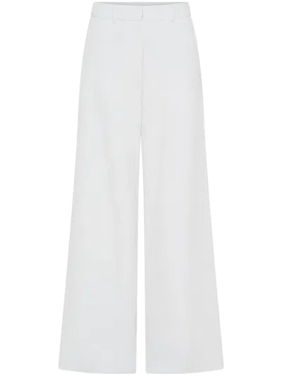 Anna Quan Tailored Trousers In White