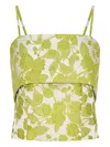 Anna Quan Tilly Floral-print Layered Top In Multi
